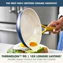 GreenPan Nonstick Reserve Pro 10 & 12 Frying Pan Set, NSF Certified Ceramic, Hard Anodized PFAS-Free Skillets, Stainless Steel Handles, Oven & Dishwasher Safe, Twilight Blue