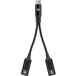 VIVOSUN USB-C Splitter with 1 Male to 2 Female, 2-in-1 Type C Splitter, Daisy-Chain Adapter Dongle for GrowHub Controller 