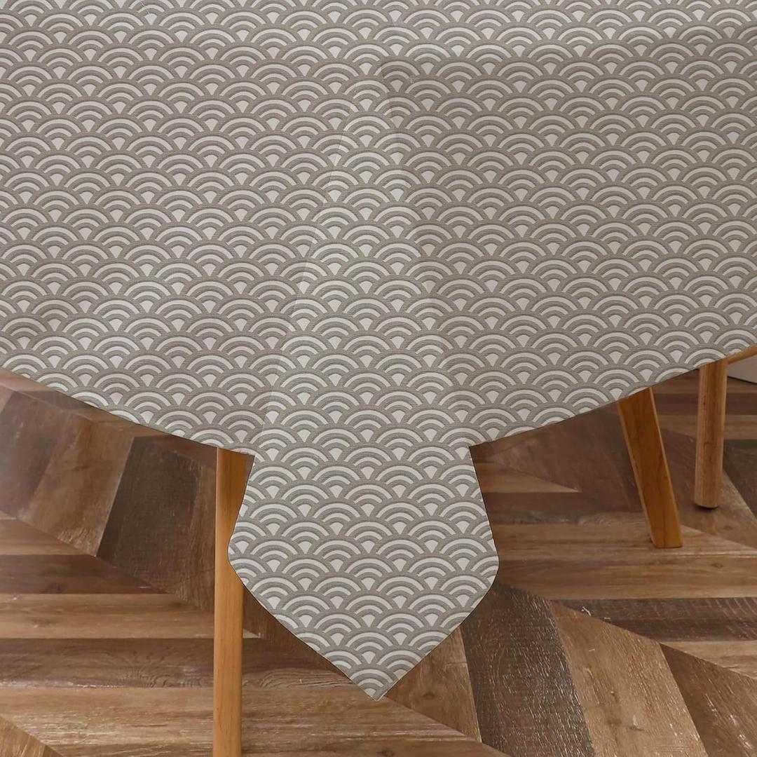 Majestic Giftware Tablecloth for Rectangle Table (TCH39-6590) | Papyrus Color 100% Cotton Twill Dining Table Cover | Decorative Washable Tablecloth for Birthday, Home, Kitchen, Dining (65X90) (H39-papyrus)