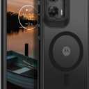 GUAGUA for Motorola Moto G Stylus 5G 2024 Case Compatible with MagSafe Magnetic Cases Slim Translucent Matte Back Anti-Scratch Protective Shockproof Phone Case for Moto G Stylus 5G 2024, Black