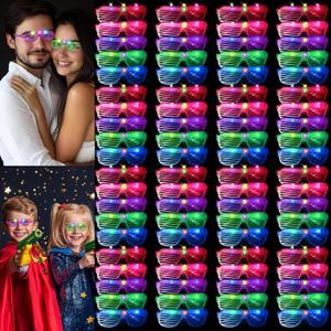 80 Pack Glow Glasses,LED Light Up Glasses,Glow in The Dark Glasses,Neon party decoration,Rave neon Flashing Party For Birthday Mardi Gras New Year's Eve Party Decoration,Suitable For Kids/Adults