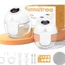 Wearable Breast Pump, Hands Free Breast Pump with Storage Bag, Portable Electric Breast pump for Breastfeeding with 4 Modes,9 Levels, LCD Display, Painless Low Noise Touch Screen