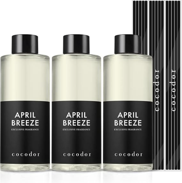 COCODOR Reed Diffuser Oil Refill/Rose Perfume/6.7oz(200ml)/3 Pack/Aroma therapy, Home Fragrance, Scented Oils, Oils for Reed Diffuser, Office Dcor, Decoration