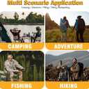 Lihome Survival Kit Advent Calendar 2025  24-in-1 Emergency Survival Kit with Tools, Flashlight, Paracord, Carabiners, First Aid Gear for Men, Outdoor, Camping, Hiking, Hunting