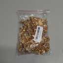 SaEyz Handmade Shining Acrylic Rhinestones on lace Applique Sequins Trimming Patches for Dress Clothing Accessories 4.3X23.6in (Champagne)