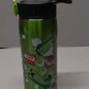 Zak Designs Minecraft Water Bottle for Travel and At Home, 19 oz Vacuum Insulated Stainless Steel with Locking Spout Cover, Built-In Carrying Loop, Leak-Proof Design (Creeper)