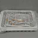 3-Tier Fruit Basket Bowl for Kitchen Countertop with 2 Banana Hanger,Detachable Fruit Vegetable Stand Storage Rack Organizer for Bread Veggies Snack (White)
