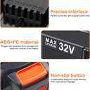 DONGPUCUN 32V 3.5Ah Lithium Battery for Worx 32V Battery WA3537 Compatible with 32V Tools WG175.1 WG275 WG575.1 WG924.4 Replacement for Worx 32V Battery