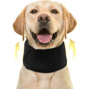 Advanced Dog Neck Brace with Reinforced Sides for Enhanced Support, Adjustable Recovery Collar for Dogs and Cats, Breathable and Comfortable Cone Alternative, Ideal for Post-Surgery Protection (XL, black)