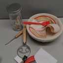 Complete Sourdough Starter Kit, Banneton Bread Proofing Basket with Glass Sourdough Starter Jar, Sourdough Bread Baking Supplies, 9'' Round Bread Proofing Basket, for Bread Making Baking Fermentation