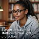 IBOANN Chic & Comfy Blue Light Glasses for Women - 3-Pack Round Frames, Screen-Ready Style with UV Protection Coating