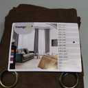 YoungsTex Dark Brown Linen Curtains 84 Inch Length 2 Panels for Living Room, Light Filtering Drapes Semi Sheer Chocolate Window Treatments with Bronze Grommet for Bedroom, 52 x 84 Inch