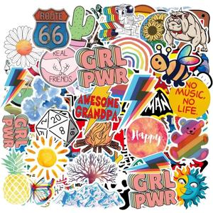 100Pcs Skateboard Stickers Cool Waterproof Stickers for Laptop Water Bottle Suitcase Phone, Skateboarding Stickers Decal for Teens Boys Adults