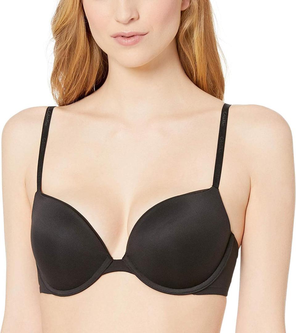 Calvin Klein Women's Constant Push Up Plunge Bra (M)