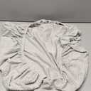 ele ELEOPTION Couch Cushion Covers Sectional Sofa L Shape Cover Elastic Chair Slipcover Furniture Protector for Living Room (Length 25-37inch Width 25-37inch, Large Single Seat Cover) Grey White