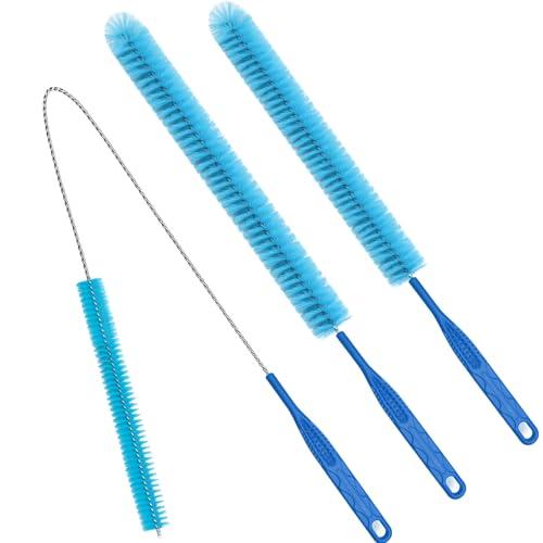 3Pack Dryer Vent Cleaner Kit, Home Improvement Essential Cleaning Tools, Up to 30 Inch Long Brush Cleaning Set，pet Hair Remover for Laundry，Drain Snake