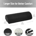 Mind Reader Foot Rest, Under Desk at Work, Ergonomic, Office, Foam, Black