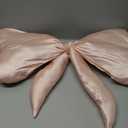 1pack Big Bow Throw Pillow 27 x 24 Inches Satin Pillow Aesthetic Bow Shaped Pillow Coquette Pillow Cushion for Sofa Office Lumbar Decorative Aesthetic Decor(Pink)