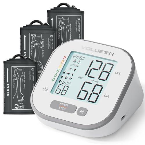 Pediatric Blood Pressure Cuff, Blood Pressure Machine for Home Use - 3 Size Cuffs, Small 4"-8", Medium 6"-10" and Large 7"-17", Perfect for Family Health Monitoring