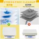 Bedside Commode Liners with Pads | 100 Commode Bags+100 Absorbent Pads | Leak-Guard | Rapid Absorption | Lemon Scented | Bedpan | Bedside Commode | Camping Toilet (Yellow+white)