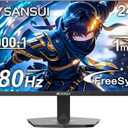 SANSUI 24 Inch Gaming Monitor 180Hz, DP 1.4 & HDMI 2.0 Ports High Refresh Rate Computer Monitor, Racing FPS RTS Modes, 1ms Response Time 110% sRGB (ES-G24F4, HDMI Cable Included)