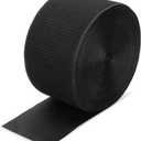 Hedume 42 ft Gymnastics Mat Hook Fastener, Black 4" Wide Nylon Hook, Hook Mat Fastener for Carpet Bonded Foam Seam, Gymnastics and Cheer Mat Gym Floor