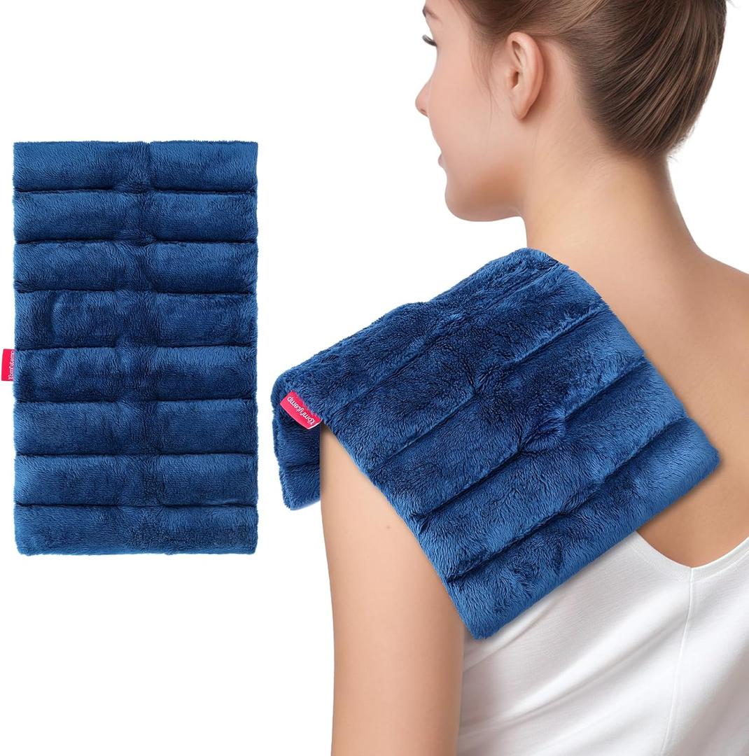 Comfytemp Microwave Heating Pad for Pain Relief, HSA Store, FSA Approved, 8"x16" 2.18LB Hot Pack Moist Heat Physical Therapy for Neck Shoulder, Cramps, Christmas Birthday Gifts for Women Men Seniors