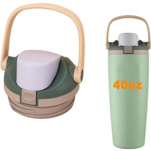 Replacement Lid Compatible with Owala FreeSip Sway 30oz 40oz Water Bottle (Army Green, For Owala Sway 40oz)