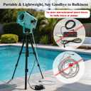 LANGXUN 600W Foam Machine with Tripod Stand, Portable Party Foam Cannon Maker, Blue, Includes 2 Packs Foam Powder for Pool, Backyard, Outdoor Events, Birthdays, Summer Camp (Blue)