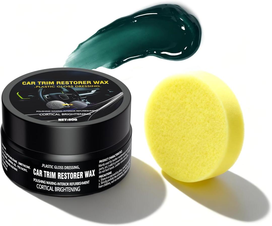 Ultimate Car Scratch & Trim Restoration Kit - Erases Scratches, Revives Faded Black Plastic, Vinyl & Rubber to Restore a Like-Deep Shine, Plastic Refurbishment