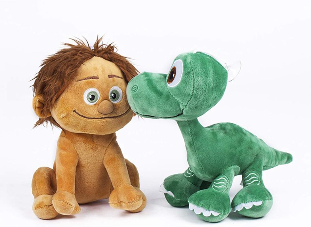 The Good Dinosaur Plush Toy-Pack 2 Quality Super Soft - Spot The Child 8"/22CM + Arlo Baby 8"/22CM