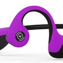 Bone Conduction Headphones Bluetooth 5.0 Open Ear Wireless Titanium HiFi Stereo with Mic Sweatproof Sports Headphones for Running Driving Cycling (Purple) (Pink)