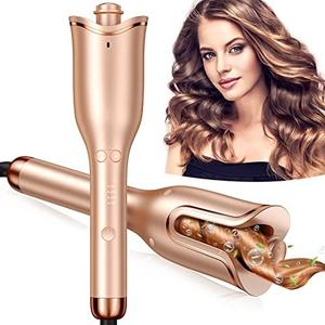 Amazon.com: Automatic Curling Iron, Professional Automatic Hair Curler with 1" Curling Wand Large Slot & 4 Temperature & 3 Timer, Dual Voltage Anti-Tangle Rotating Curling Iron with Auto Shut-Off for Hair Styling : Beauty & Personal Care