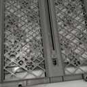 MYPET North States Paws Portable Pet Gate: 26-40" Wide. Pressure Mount. No Tools Needed. Made in USA, 23" Tall, Expandable, Durable Dog Gates for Doorways, Fieldstone Gray