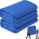 Peryiter 2 Pack Extra Large Moving Blankets, 96'' X 80'', Royal Blue