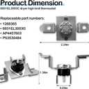 AGM30045804 Dryer Thermistor and Thermostat Kit 6323EL2001B Dryer Thermistor 6931EL3003C 6931EL3004B High Limit Thermostat Fit for l-g and ken-more dryer AP7206815 PS16732335