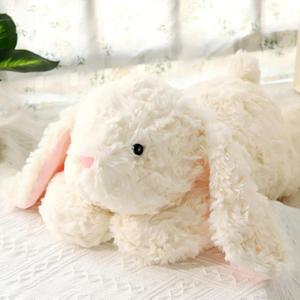 Soft Weighted Bunny Stuffed Animal 20.5" 2Lbs, Sturdy and Fluffy Beige Rabbit Plush Toy for Kids Cuddle, Cute Plushy Hugging Pillow Toy for Kids (20.5"x7.9"x5.9")