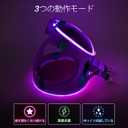PceoTllar Light Up Dog Harness, LED No Pull Reflective Dog Harness, Flashing Lighted for Night Walking - (Purple,XS)