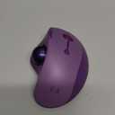 seenda Wireless Trackball Mouse, Bluetooth Rollerball Thumb Control Mice Ergonomic, Rechargeable, 3 Device Connection (Bluetooth/USB) Compatible for Mac/Android/Windows Computers - Purple