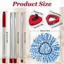 Mop Replacement for O-Cedar RinseClean 2-Tank, Mop Handle for Ocedar Mop