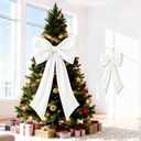 White Bow Decor 2 Pack,Large & Small White Coquette Room Backdrop Wall Decor for Bachelorette Baby Shower Bridal Shower Bow Birthday Decorations