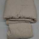 WDCOZY Coastal Beach Beige Twin Size Quilt Bedding Sets, Nautical Tropical Ocean Bedspread, Scallop Seashell Soft Coverlet, Lightweight Summer Thin Comforter for All Season