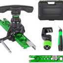 Bonvoisin Flaring Tool Kit 1/4-3/4 HVAC Single Flare Tool 45 45 Eccentric Tube Flaring Tool with Pipe Cutter for Copper Aluminum Tubing (5 in 1 Kit)