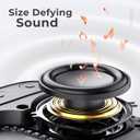 Tribit StormBox Micro 2 Portable Speaker: 90dB Loud Sound Deep Bass IP67 Waterproof Small Speaker Built-in Strap, 12H Playtime for Outdoor Camping Biking, 150ft Range (Pure Blue)