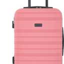 kensie 22" Peonies Hardside Carry-On Luggage with ID Tag, Flowering Ginger, 20-Inch
