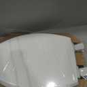 Mayfair Cassel Slow Close Toilet Seat, Easy Clean, Non Slip Premium Wood Seat, Easy Install, Made in USA, Elongated, White