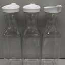 Laundry Detergent Dispenser,54oz Fabric Softener Dispenser,Plastic Liquid Laundry Detergent Container,Laundry Detergent Organizer for Laundry Room Organization with 4 Labels,3 Pack,White