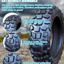 120/70-12 Tire for Scooter/Moped Front Rear for Daily Commuting on Various Roads 4 P.R 225 kPa MAX Load 430 LBS 59J 120/70/12 Tubeless Anti-Slip Tyre, Wear-Resistant Knobby Tire