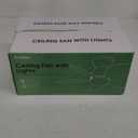 Low Profile Ceiling Fans with Lights and Remote/APP Control, 30 Inch Small Tropical Ceiling Fan with Light Flush Mount, Outdoor Palm Leaf Ceiling Fans for Patios Porch, Quiet, Brown