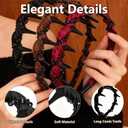 3 Pack Vintage High Cranium Artificial Pearl Hairbands for Women Girls, Elegant Beaded Non-Slip Headbands with Teeth, Hair Accessories for Wedding, Party, Daily Wear